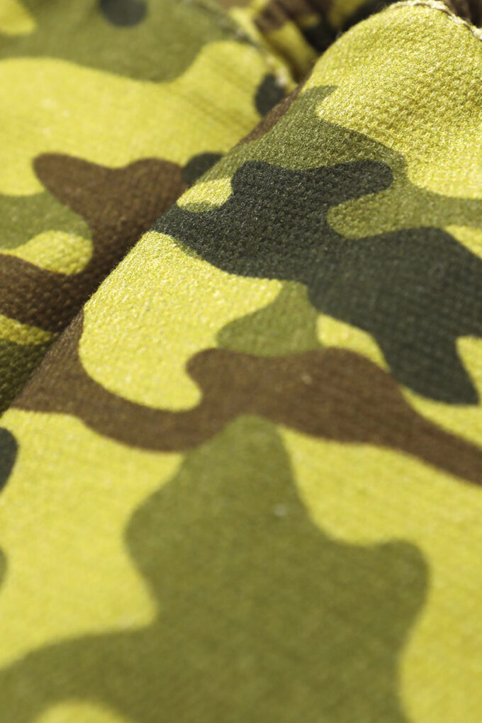 Morgedan_Military_Forest_Detay %100 pamuklu çocuk ev ayakkabısı yeşil militer desenli