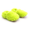 Teddy-Lime-ikili-Yan-trendyol neon yeşil lime peluş kaydırmaz çocuk ev ayakkabısı