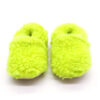 Teddy-Lime-ust-trendyol neon yeşil lime peluş kaydırmaz çocuk ev ayakkabısı