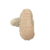 Teddy-milk-taban krem peluş kaydırmaz çocuk ev ayakkabısı
