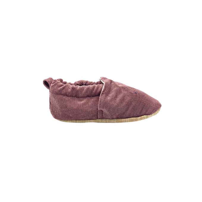 Morgedan_Velvet_Pink_Yan Morgedan Pembe Çocuk Ev Ayakkabısı
