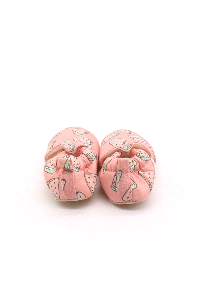 Morgedan_Watermelon_Pink_Arka Morgedan Pembe Karpuz Çocuk Ev Ayakkabısı