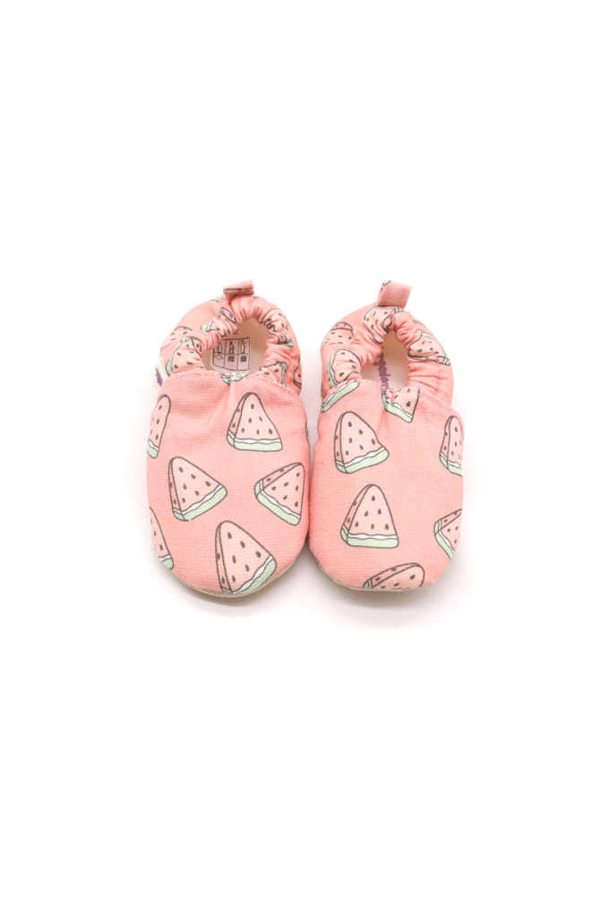 Morgedan_Watermelon_Pink_Ust Morgedan Pembe Karpuz Çocuk Ev Ayakkabısı