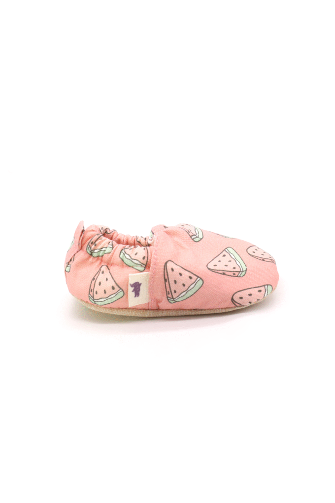 Morgedan_Watermelon_Pink_Yan Morgedan Pembe Karpuz Çocuk Ev Ayakkabısı