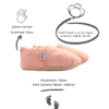 Water pink_info Morgedan Pembe Pamuklu Çocuk Ev Ayakkabısı